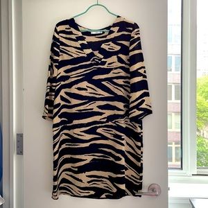 MANGO Zebra Print Dress